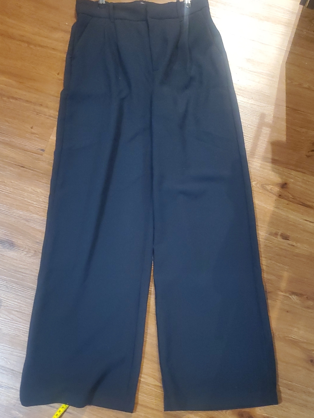 Abercrombie & Fitch Black Wide-Leg Women's Trousers